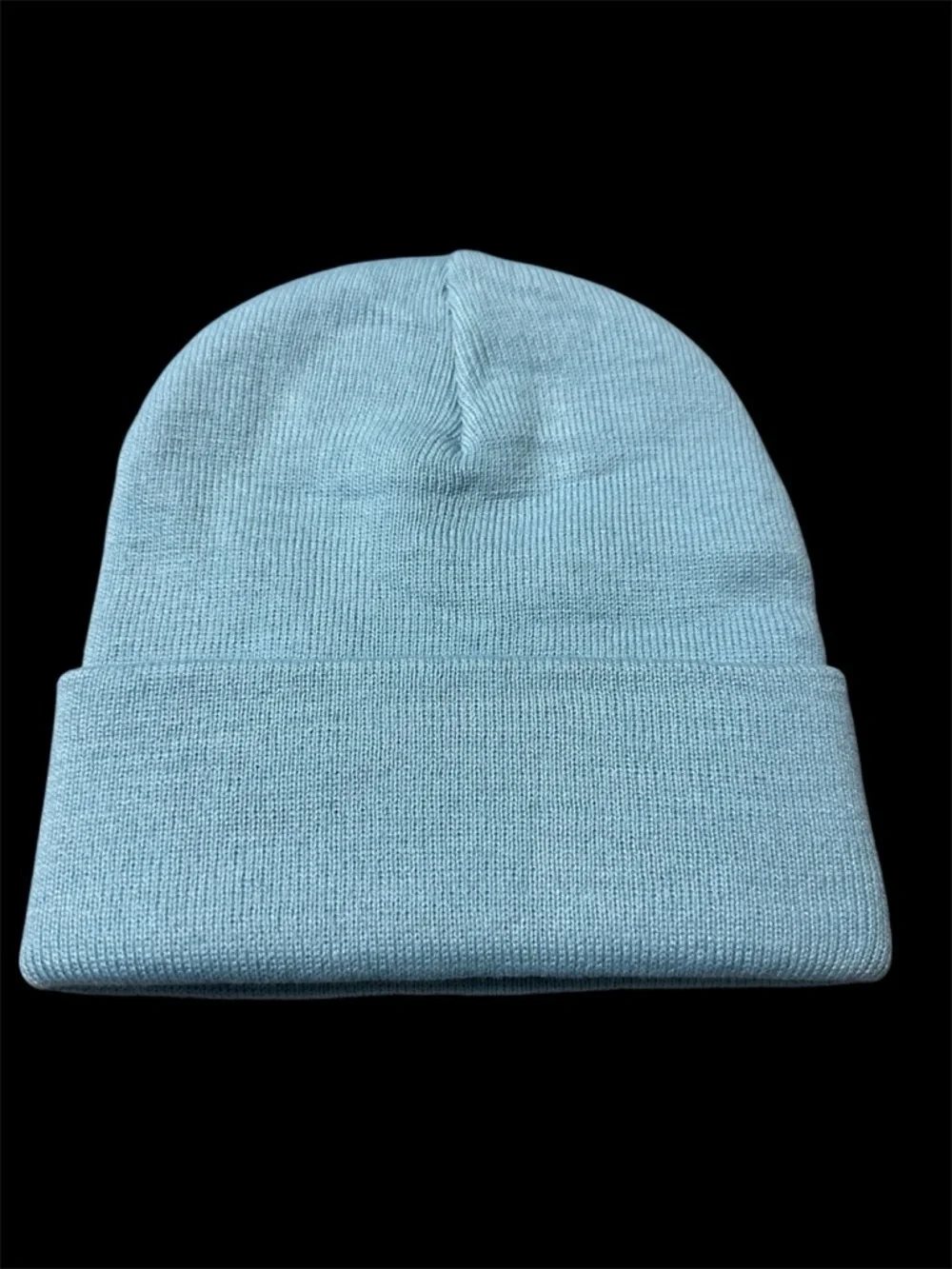 Stussy Light Blue Stock Logo Cuff Knit Beanie OS